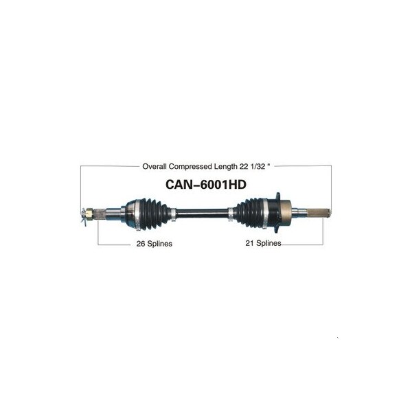 Wide Open Heavy Duty CV Axle for CAN AM HD FRONT RIGHT OUTLANDER/RENEGADE CAN-6001HD - main